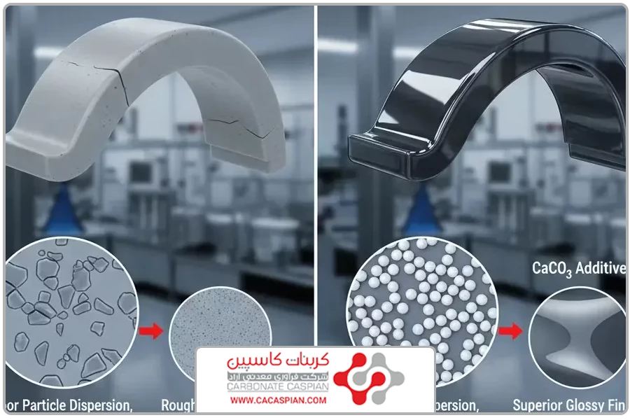  بهبود خواص فرآیندی | خرید کربنات کلسیم برای صنعت پلاستیک