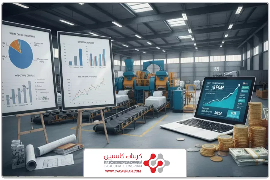 هزینه ها | کارخانه تولید کربنات کلسیم