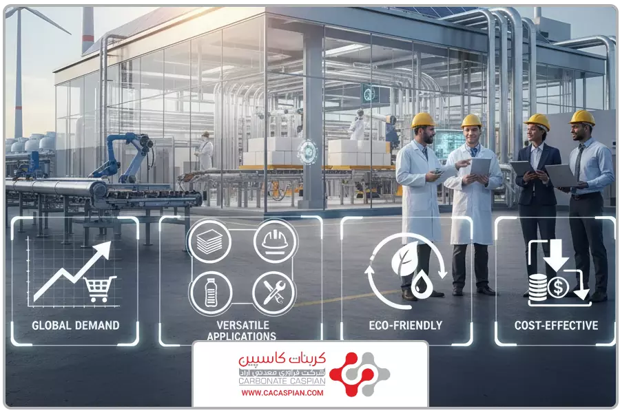 مزایا | کارخانه تولید کربنات کلسیم